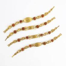 Metal Rakhi Bracelet For Brother Om Design Rakhi With Rudraksh (Mix Design  1 Pc)