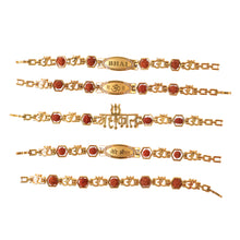 Rudraksh Metal Rakhi Bracelet For Brother (Mix Design  1 Pc)